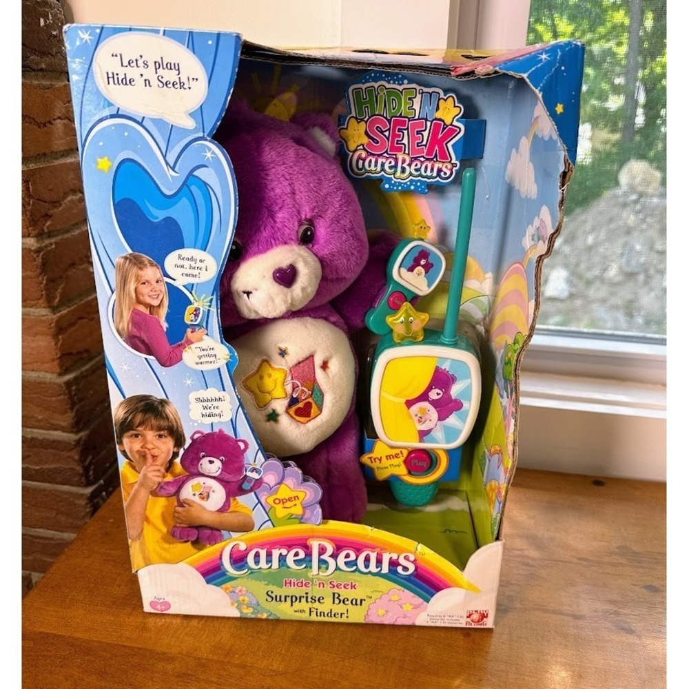 Vtg NOS Care Bears Hide 'N Seek with Finder Surprise Bear NIB 2006 - SEE VIDEO